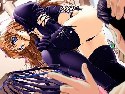 Hermoso corse violeta de sexo anime